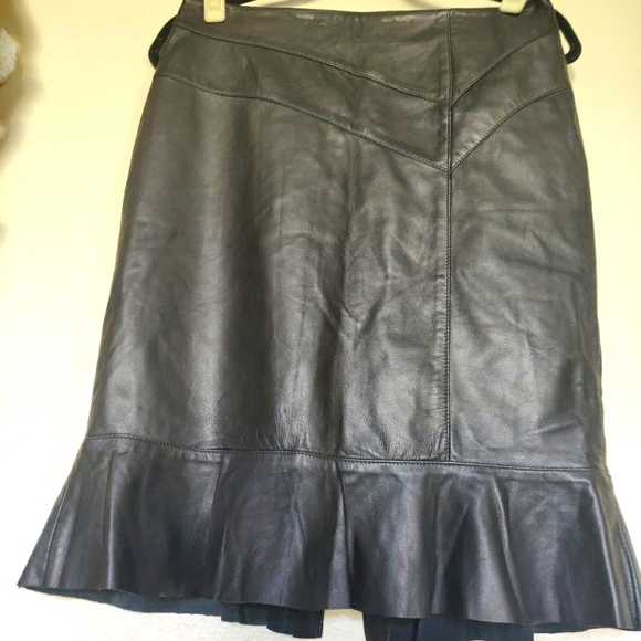 Leather skirt